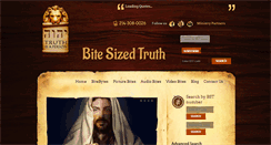 Desktop Screenshot of bitesizedtruth.com