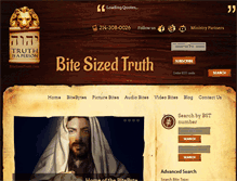 Tablet Screenshot of bitesizedtruth.com